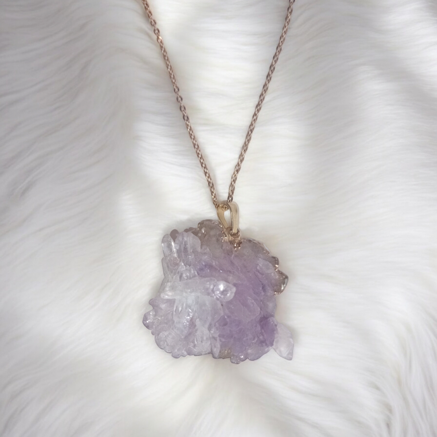 Amethyst Cluster Pendant