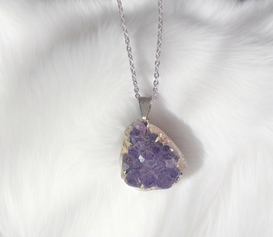Amethyst Cluster Necklace
