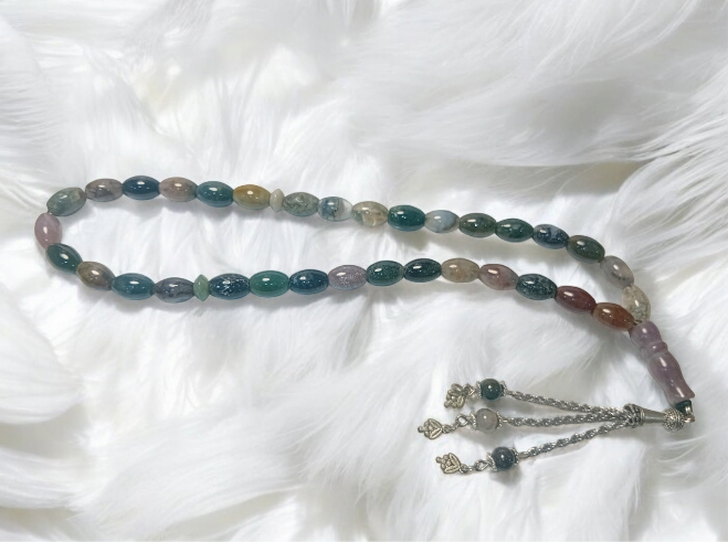 Moss Agate Rosary