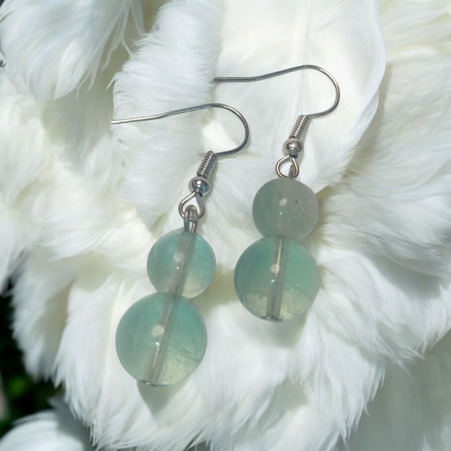 Green Fluorite Earrings