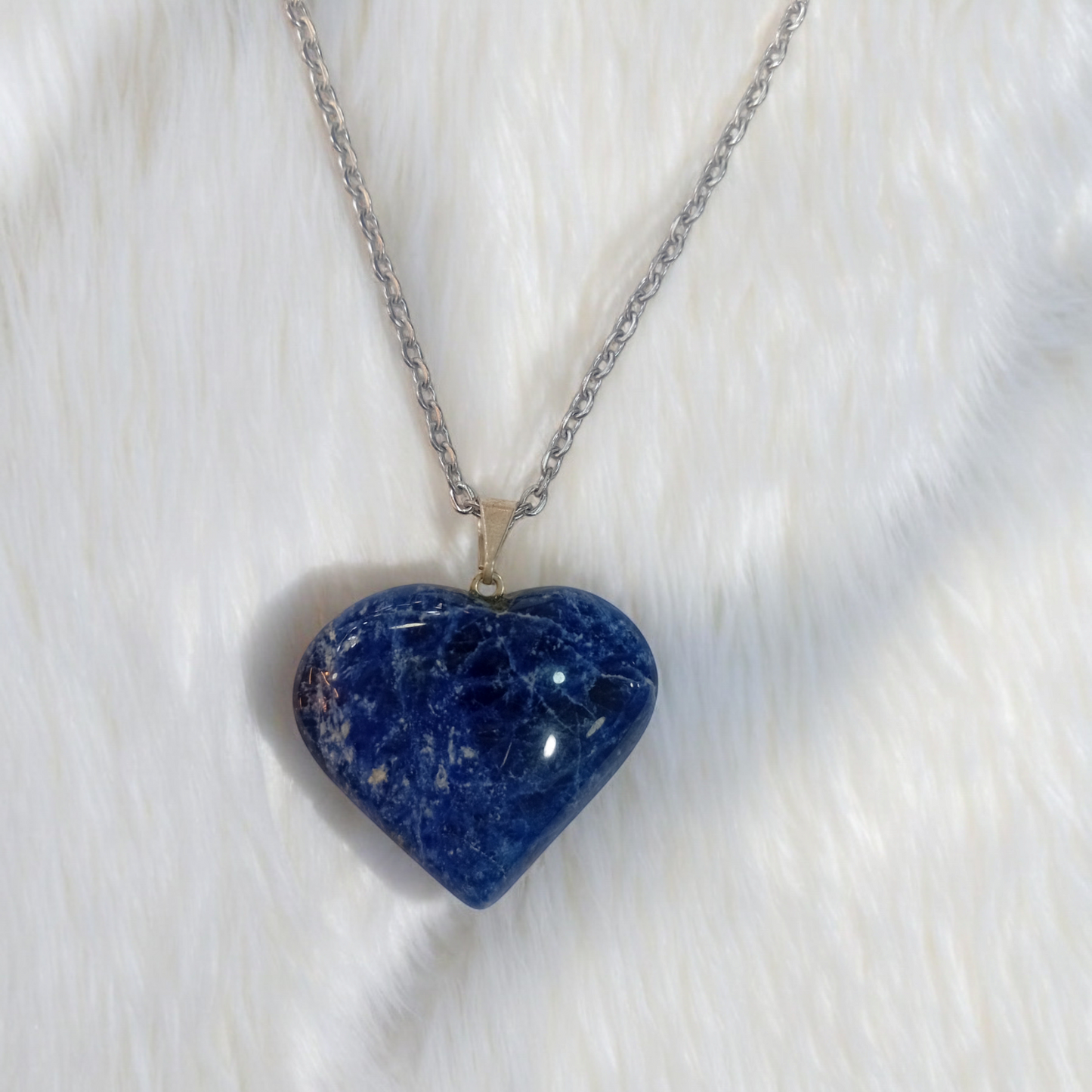 Sodalite Heart Necklace