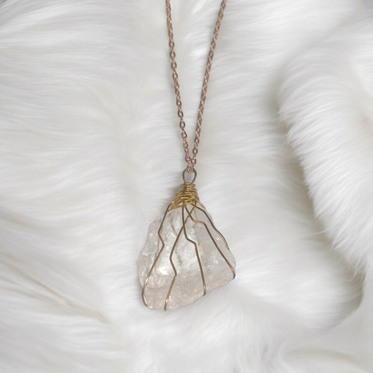 Clear Quartz Wire-Wrapped