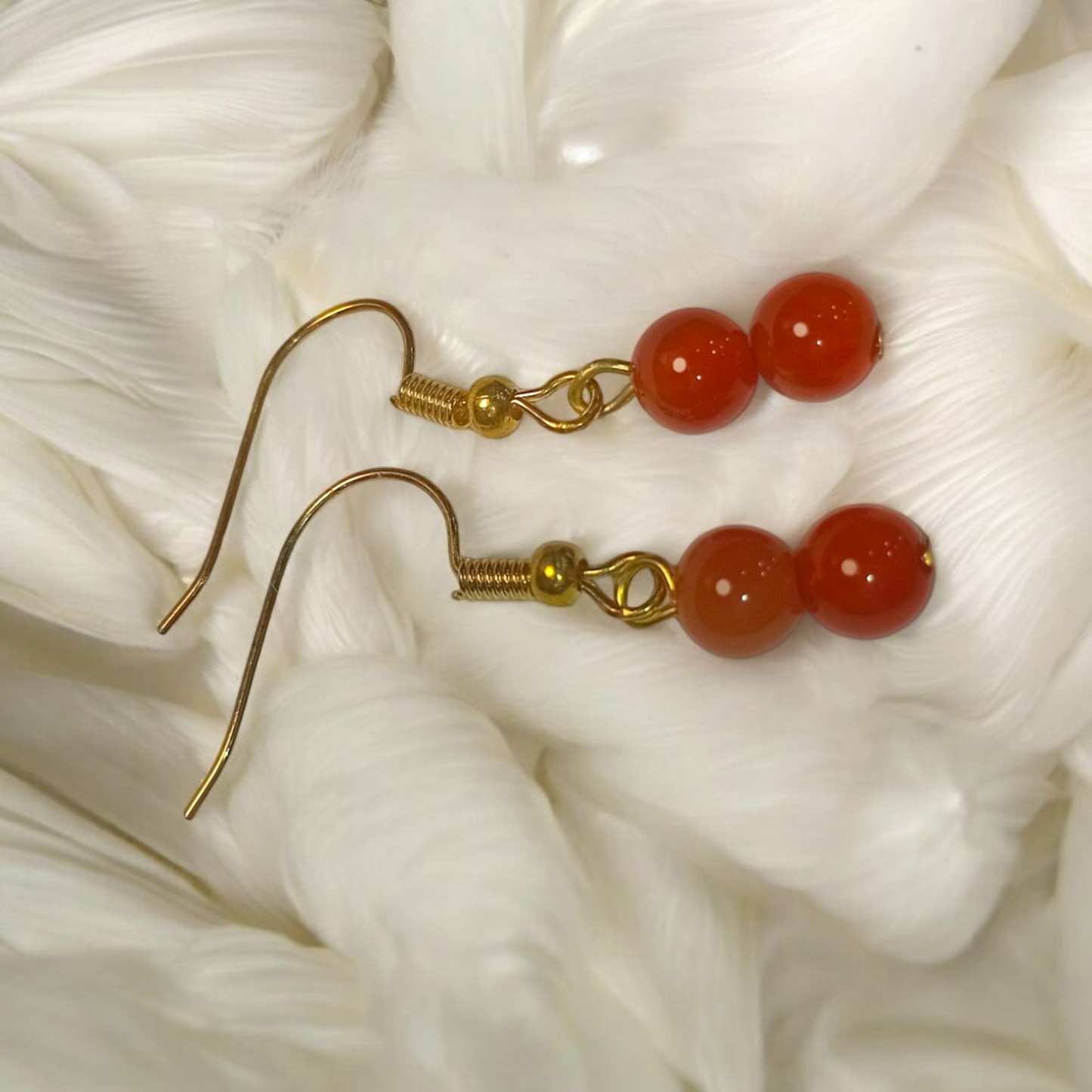 Red Agate Earrings