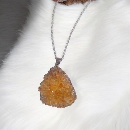 Citrine Cluster Necklace