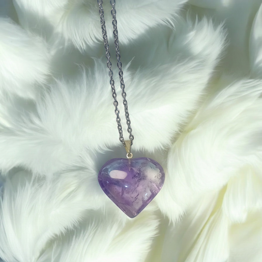 Amethyst Heart Necklace